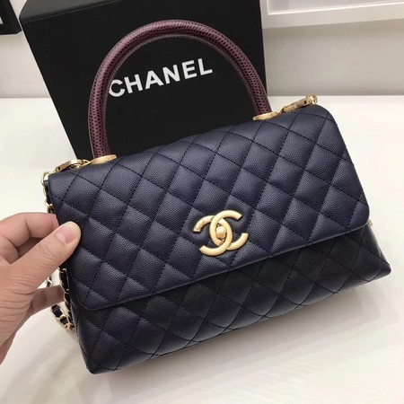 Chanel Classic Red Top Handle Bag Royal Original Leather A92991 Gold HY24213lq41
