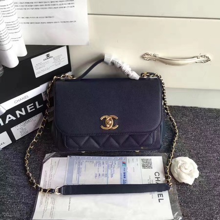 Chanel Classic Top Flap Bag Original Cannage Pattern A96587 Royal HY25654Fh96