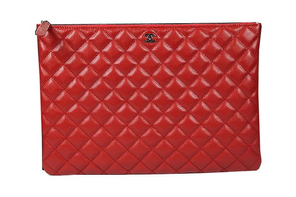 Chanel Clutch Bag Original Cannage Pattern Leather A69254 A69253 Red HY23316Va47