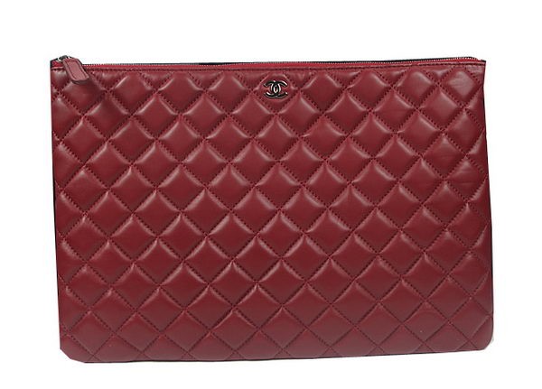 Chanel Clutch Bag Original Sheepskin Leather A69254 A69253 Burgundy HY13612rJ28