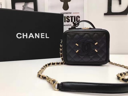 Chanel Cosmetic Bag Original Cannage Pattern A93341 Black HY4114Is79