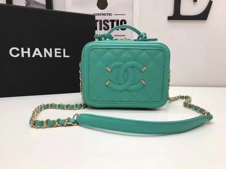 Chanel Cosmetic Bag Original Cannage Pattern A93341 Green HY5592bT70