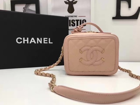 Chanel Cosmetic Bag Original Cannage Pattern A93341 Pink HY24508PC54