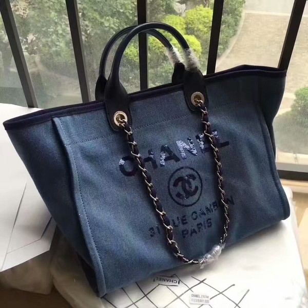 Chanel Deauville Tote Bag Original Canvas Leather A68047-1 HY11213gE29