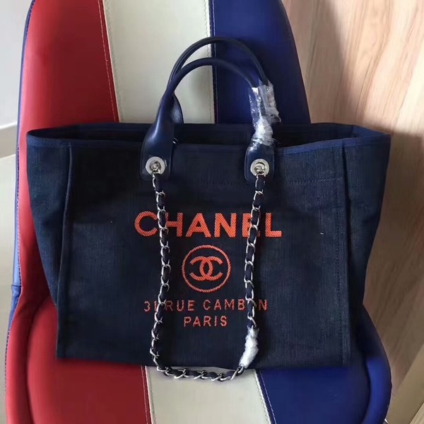 Chanel Deauville Tote Bag Original Canvas Leather A68047-10 HY12229Xp72