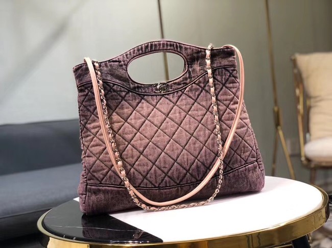 CHANEL Denim 31 Shopping bag AS1407 pink HY23963ER88