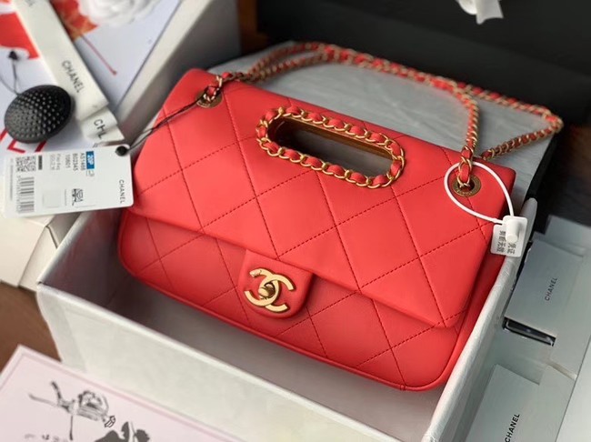 Chanel Flap Bag Original Sheepskin Leather AS1466 red HY7914UW57