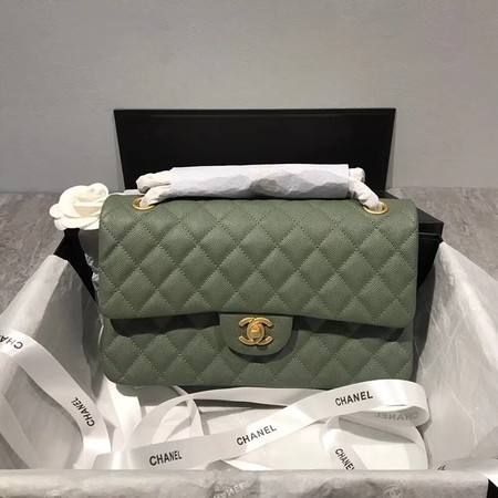 Chanel Flap Shoulder Bag Original Caviar Leather CF1112 green HY23006DV39