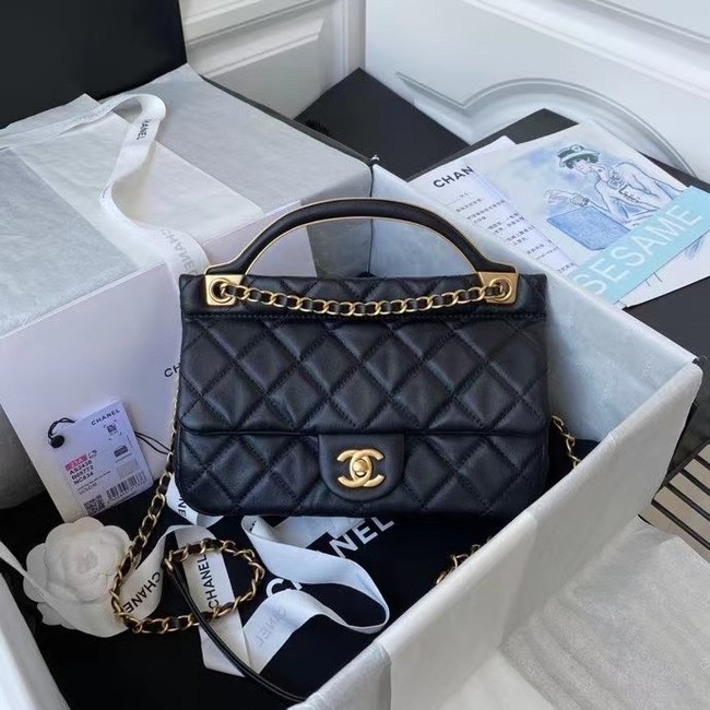 Chanel Flap Shoulder Bag Original leather AS2438 black HY3787nE34