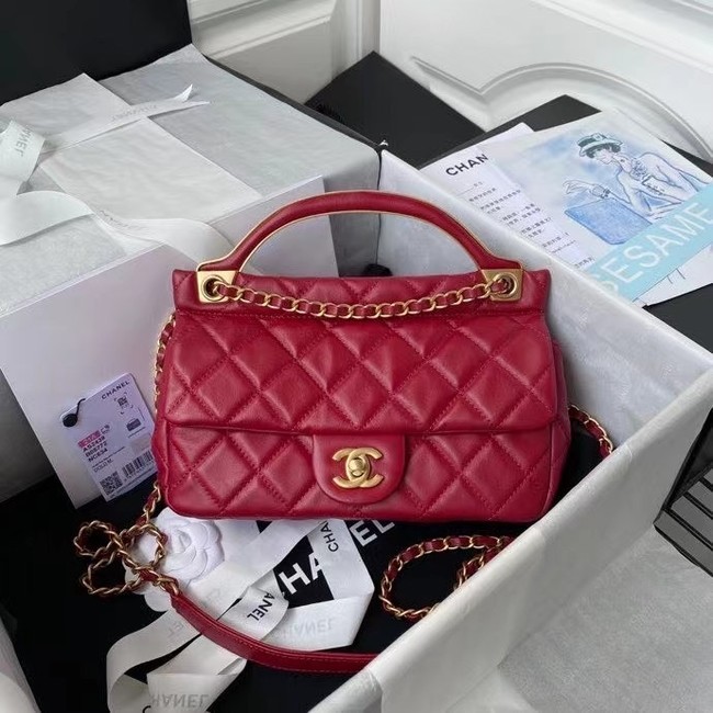 Chanel Flap Shoulder Bag Original leather AS2438 red HY2661qM91