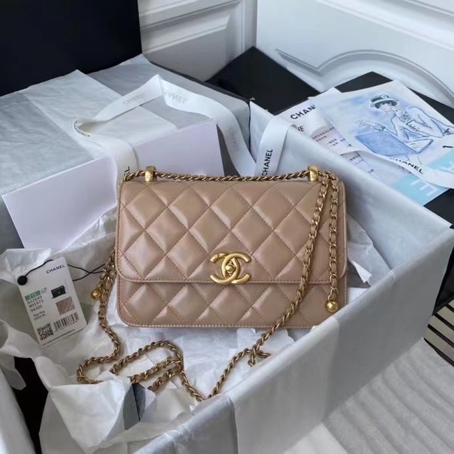 Chanel Flap Shoulder Bag Original leather AS2649 Apricot HY23990fr81
