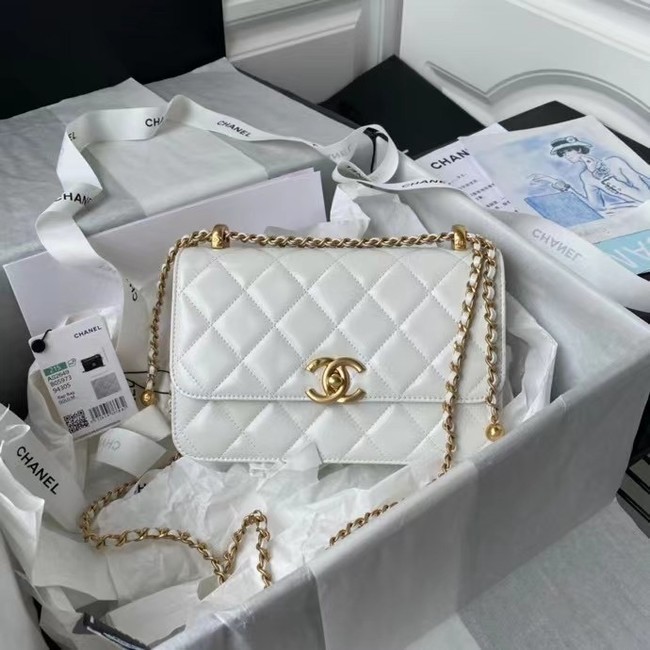Chanel Flap Shoulder Bag Original leather AS2649 white HY17952rh54