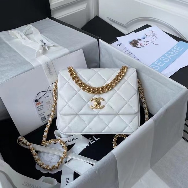 Chanel Flap Shoulder Bag Original leather AS2733 white HY11529Kf26