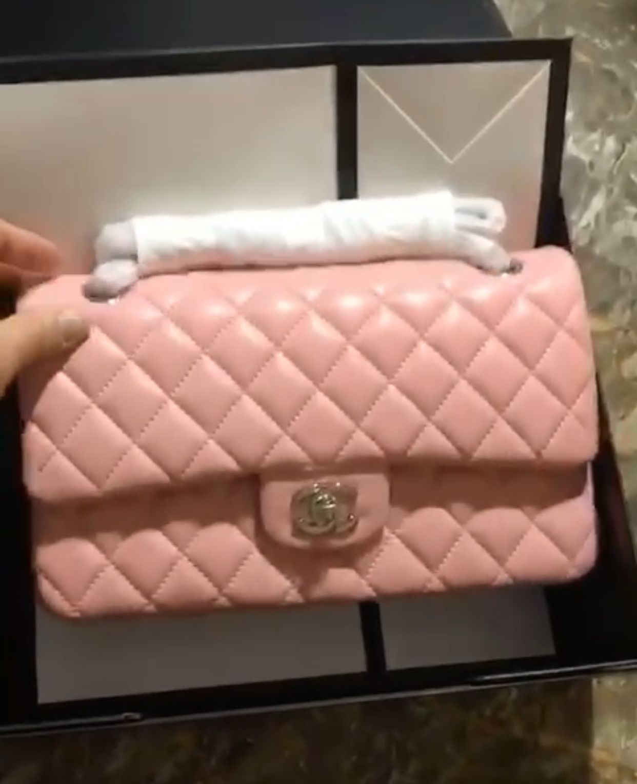 Chanel Flap Shoulder Bag Original Sheepskin leather A1112 light pink HY20340fr81