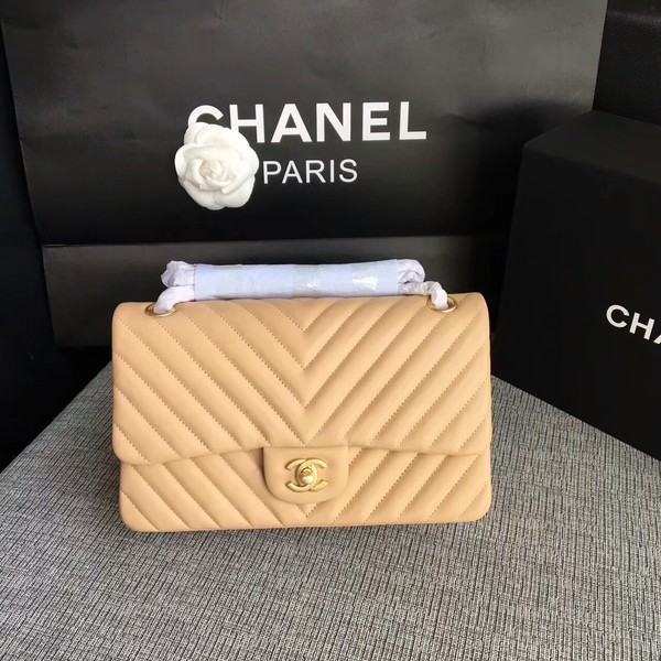 Chanel Flap Shoulder Bags Camel Original Sheepskin CF1112 Gold HY22591xa43
