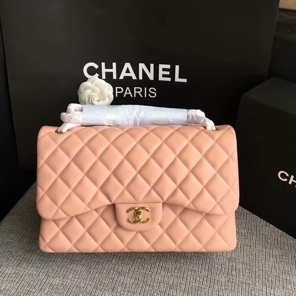 Chanel Flap Shoulder Bags Light Pink Original Lambskin Leather CF1113 Glod HY20702ff76