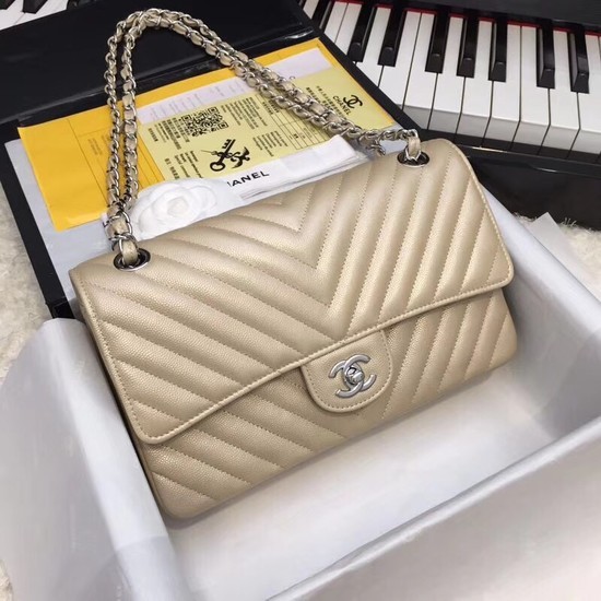 Chanel Flap Shoulder Bags Original Caviar Leather 1112V gold silver chain HY4153pk20