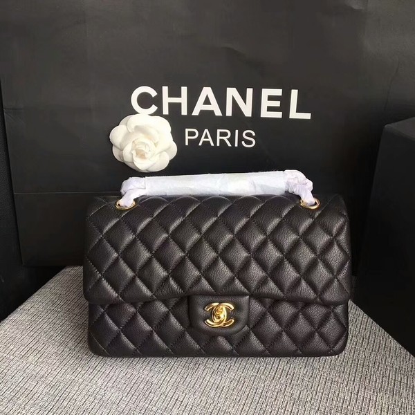 Chanel Flap Shoulder Bags Original Deerskin Leather CF1112 Black HY9484fH28