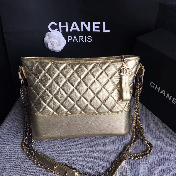 Chanel Gabrielle Shoulder Bag Original Calfskin Leather A93842 Grey HY23076Eb92