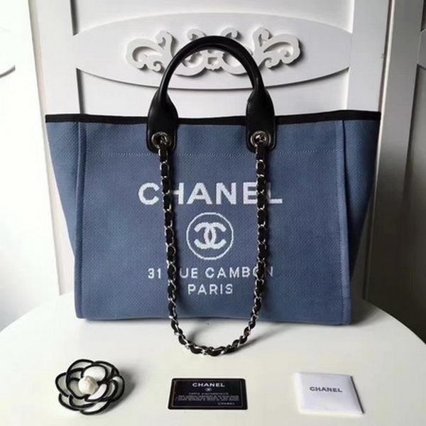 Chanel Large Canvas Tote Shopping Bag CHA1679 Royal HY20566ED90