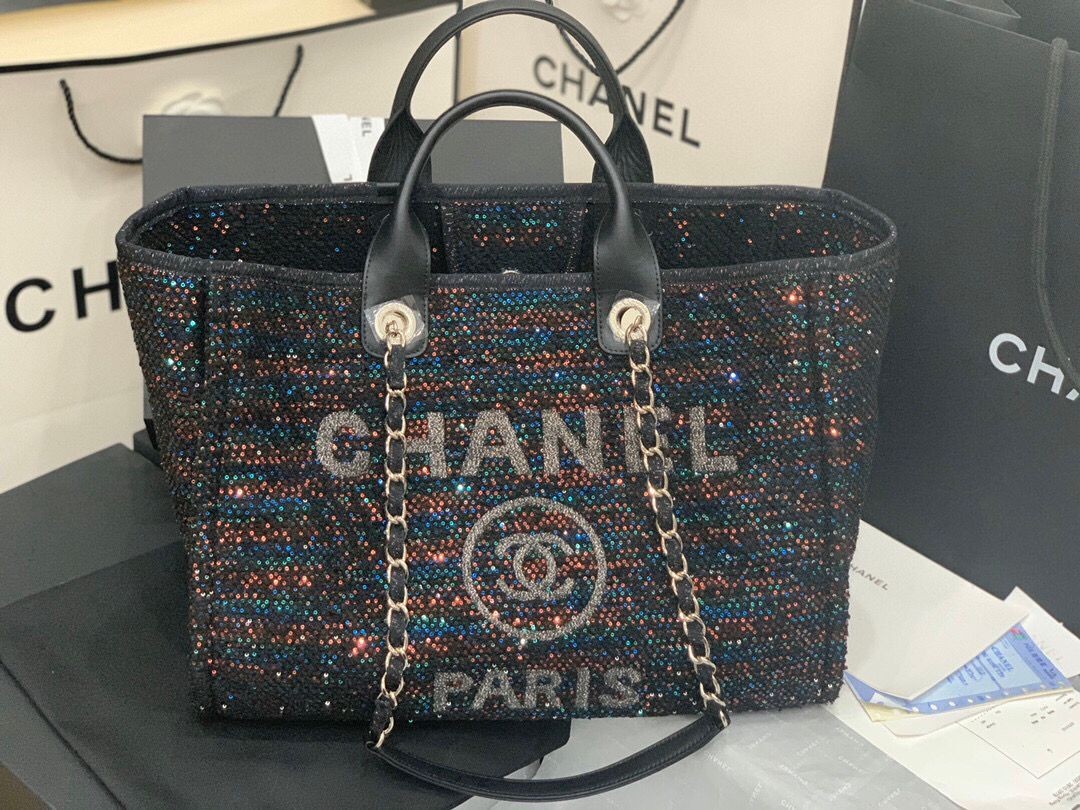 Chanel large shopping bag A66941 Black HY21616Eb92