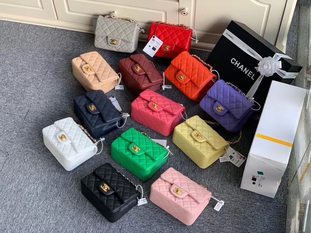 Chanel MINI Flap Bag Original Caviar Leather 1115 HY2638fc78
