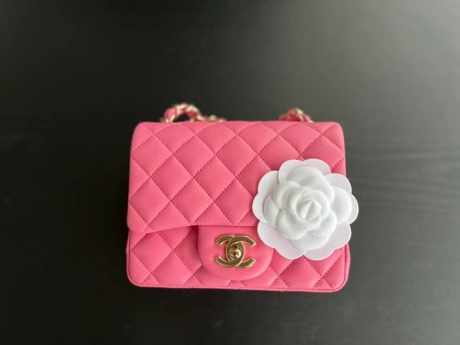 Chanel MINI Flap Bag Original Sheepskin Leather 1115 Plum HY11730Lp50