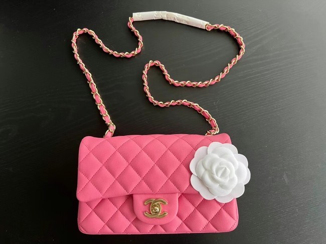 Chanel MINI Flap Bag Original Sheepskin Leather 1116 Plum HY18738lq41