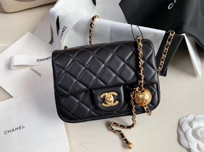 Chanel MINI Flap Bag Original Sheepskin Leather AS1786 black HY715Mn81