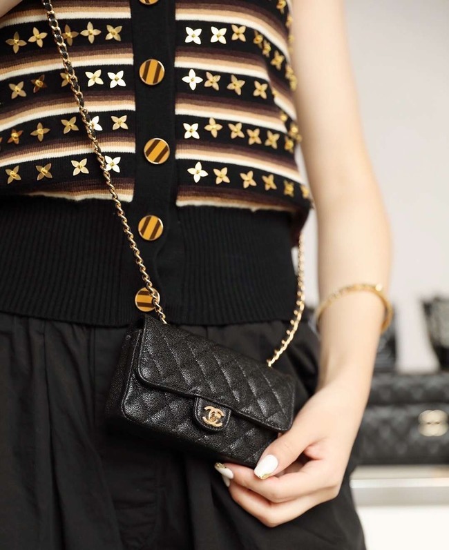 Chanel Mini Original Leather Bag 1116 Black HY7122EC68