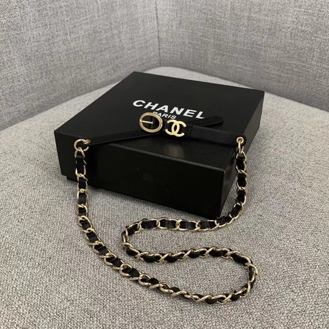 Chanel Original Calf Leather 2.0CM 3600 black HY6000Kn56