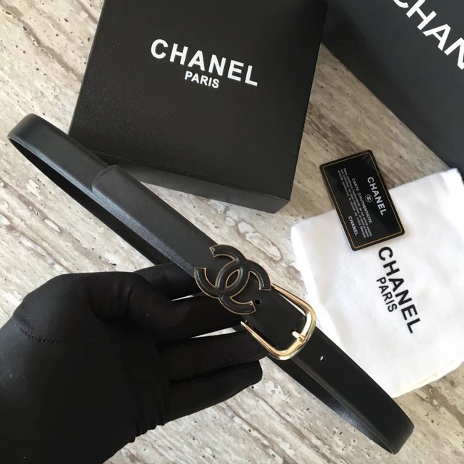 Chanel Original Calf leather Belt 56989 black HY2076NP24
