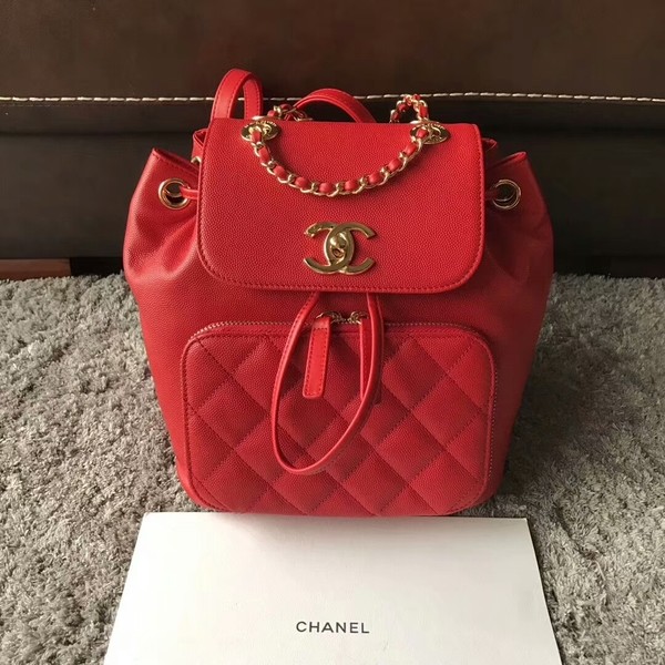 Chanel Original Calfskin Leather Backpack CHA2589 Red HY5233lq41