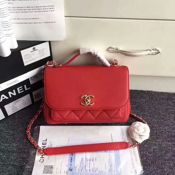 Chanel Original Calfskin Leather Shoulder Bag 8124 Red HY17690nU55