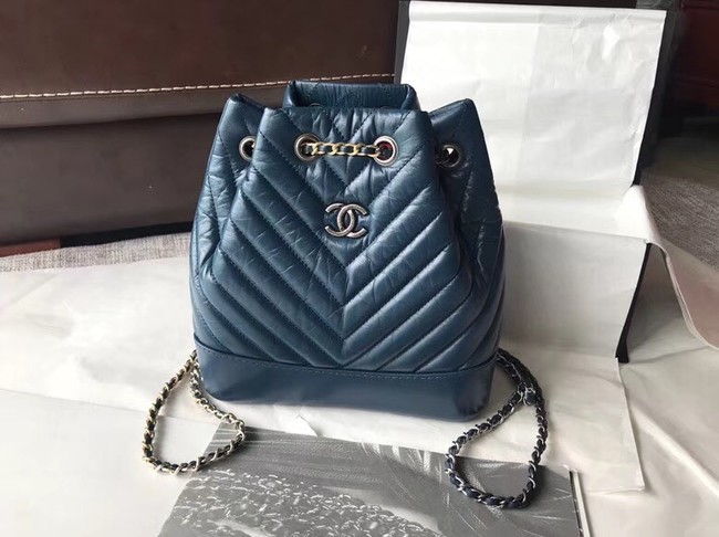 CHANEL Original Gabrielle Small Backpack A94485 blue HY26973Bw85