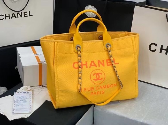 Chanel Original large shopping bag 66941 yellow HY9848Pf97