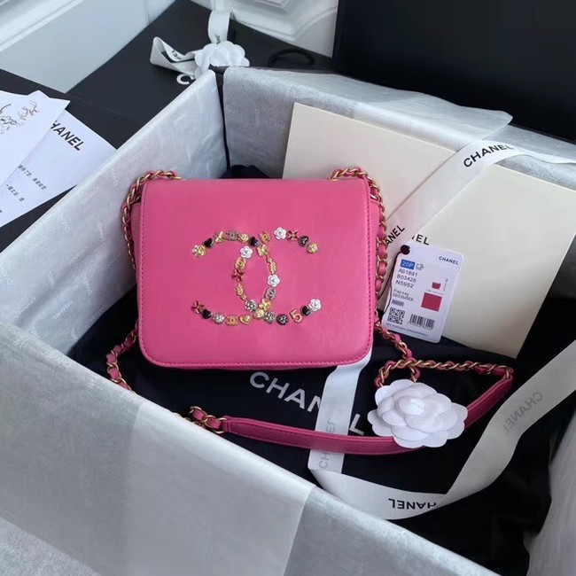 Chanel Original Lather Flap Bag AS3699 rose HY4063hi67