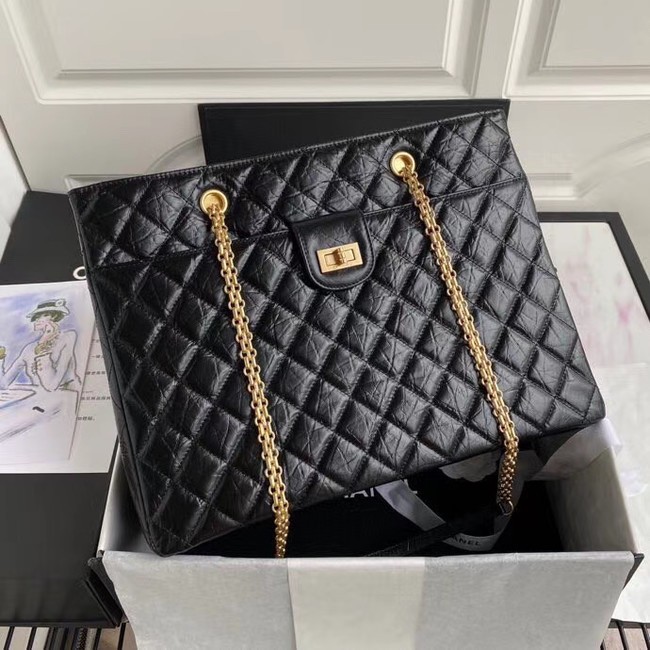 Chanel Original Lather Shopping bag AS6611 black HY10939oK58