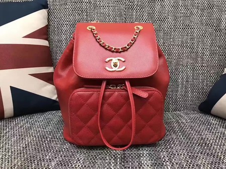 Chanel Original Leather Backpack CHA2590 Red HY3753Rk60