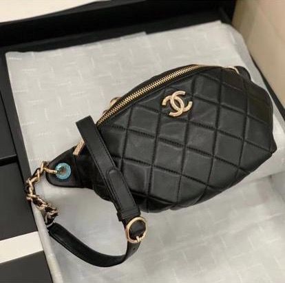 Chanel Original Leather Belt Bag C5398 Black HY5906VF54