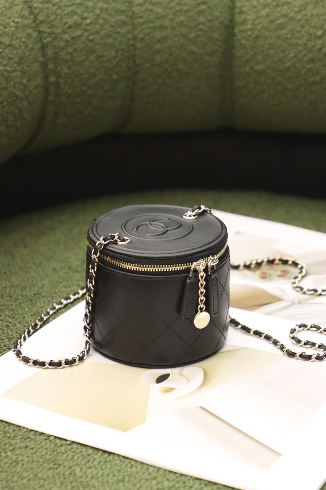 Chanel Original mini classic chain box handbag SS2021 black HY22137Yf79