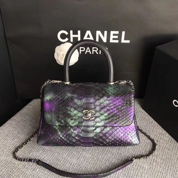 Chanel Original Python Leather Tote Bag 8119C HY9242bT70