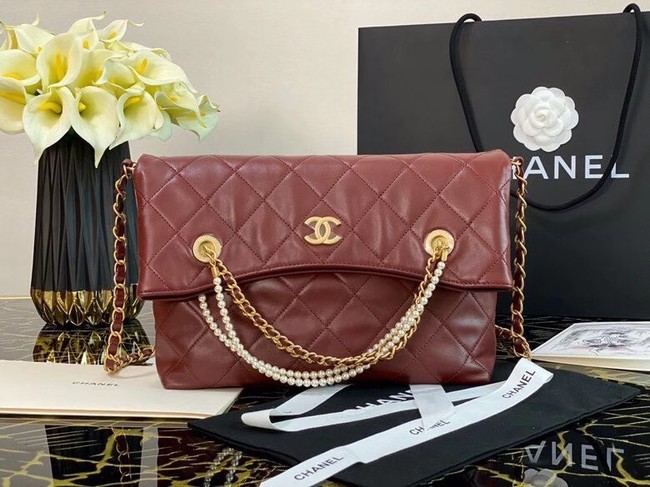 Chanel Original shopping bag AS2213 Burgundy HY25518Nw52