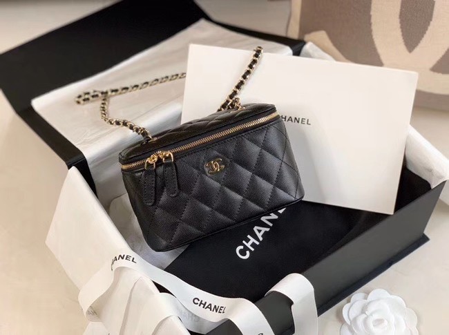 Chanel Original Small classic chain box handbag AP1447 black HY1005nB26