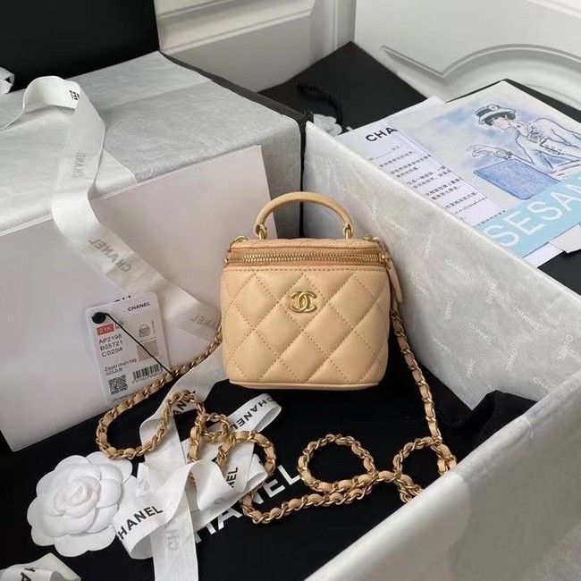 Chanel Original Small classic chain box handbag AP2198 Apricot HY15706DV39