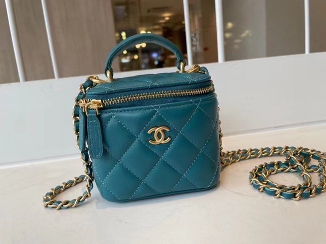 Chanel Original Small classic chain box handbag AP2198 blue HY4190rf73