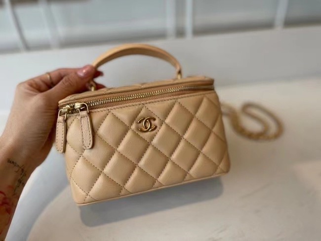 Chanel Original Small classic chain box handbag AP2199 Apricot HY16679hk64
