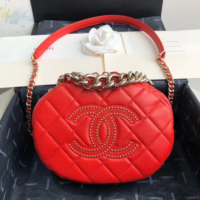 Chanel Original Small classic Sheepskin camera bag AS1511 red HY5577Lo54