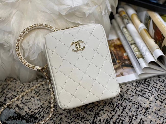 Chanel Original Small Sheepskin camera bag AS1753 white HY12544zS17