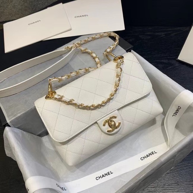 Chanel Original Soft Leather Small flap bag AS1459 white HY6369LG44